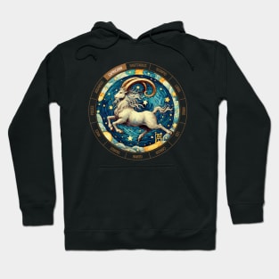 ZODIAC Capricorn - Astrological CAPRICORN - CAPRICORN - ZODIAC sign - Van Gogh style - 10 Hoodie